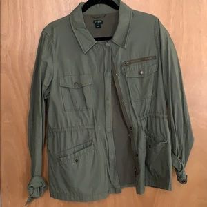 Army green J. Crew jacket